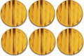 Wilmax Teller 18 cm Gelb Porzellan 6er Set WL-668411/A6