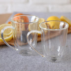 Wilmax Doppelwandige Tasse 250 ml Transparent aus Glas