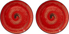 Wilmax Teller 25.5 cm Rot Porzellan 2er Set WL-669214/A2