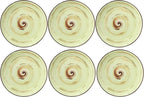 Wilmax Teller 20 cm 6er-Set Pistazie aus Porzellan
