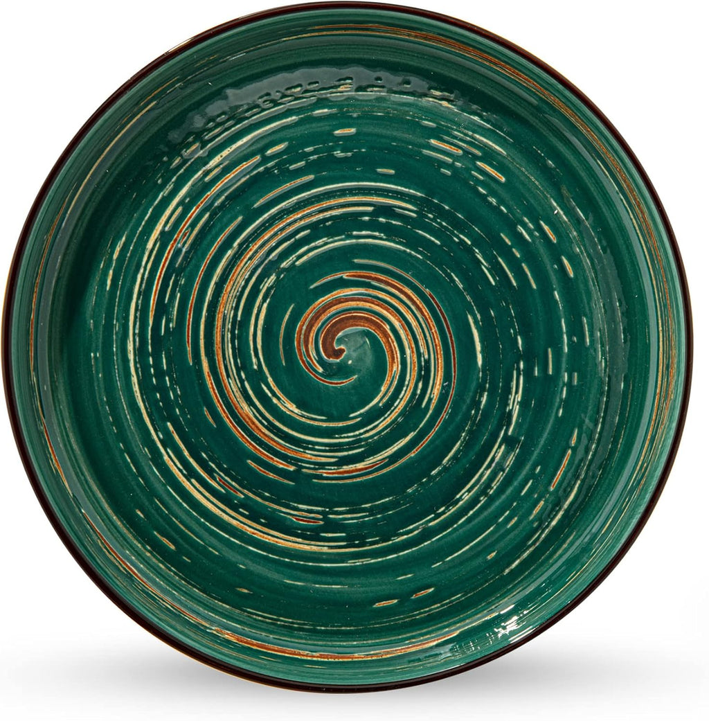 Wilmax Teller 28 cm Grün aus Porzellan