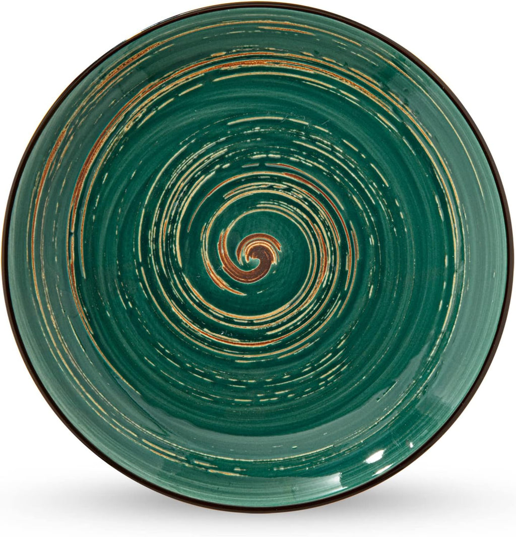 Wilmax Teller 25,5 cm Grün aus Porzellan