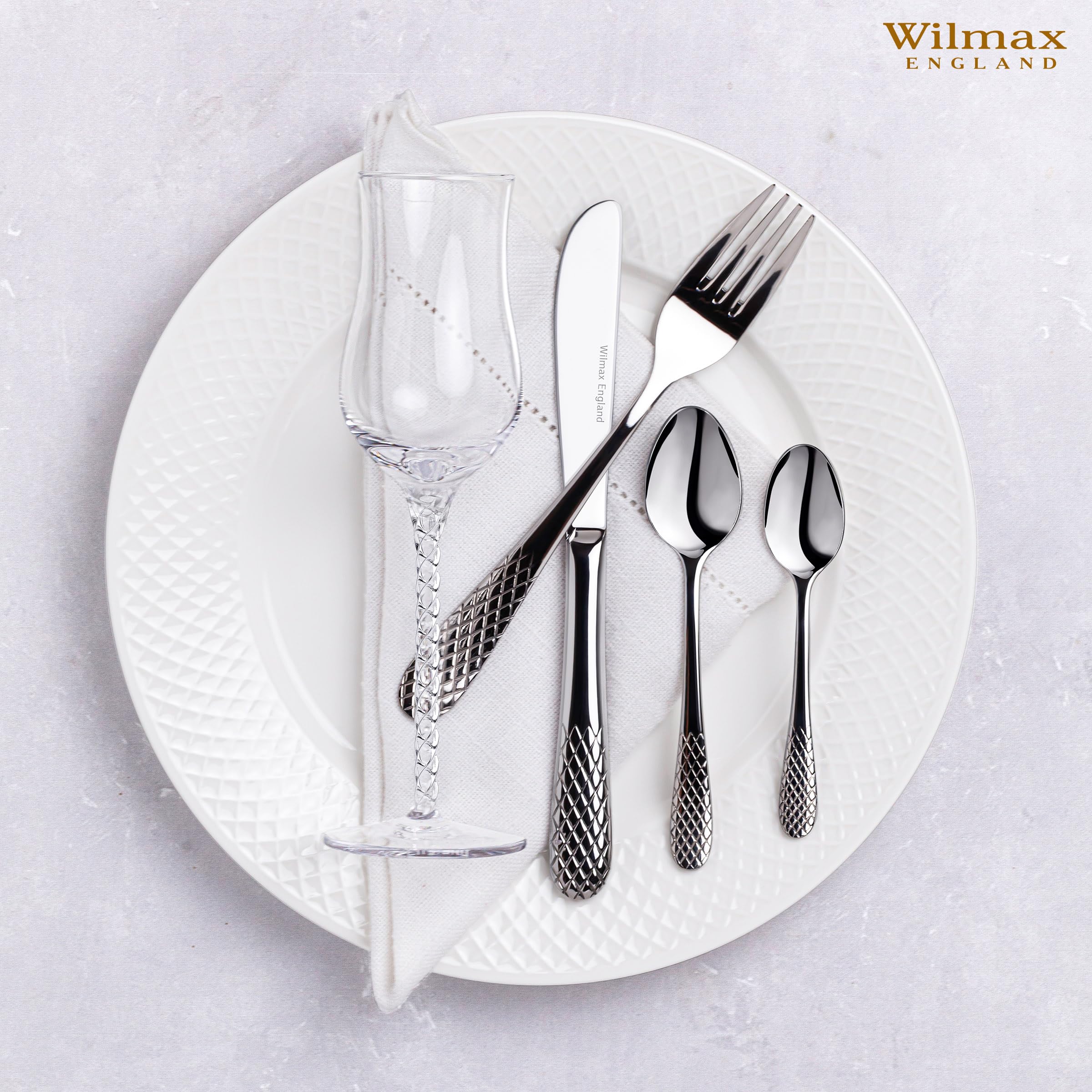 Wilmax WL-999205/1B Dessertmesser aus Edelstahl, 20.5cm Länge