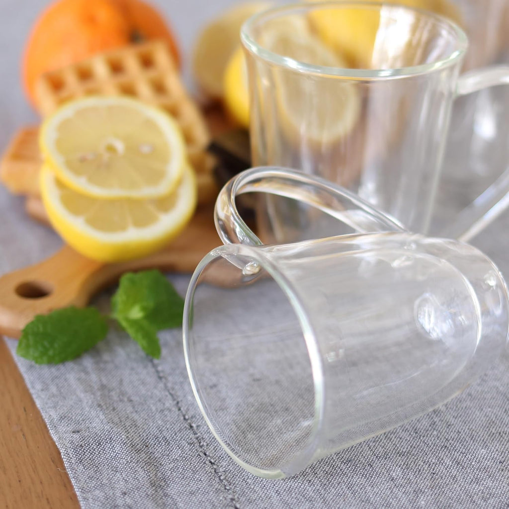 Wilmax Doppelwandige Tasse 300 ml Borosilikatglas 2er Set WL-888726/A2