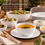 Wilmax Schalen 2er-Set Weiß aus Porzellan