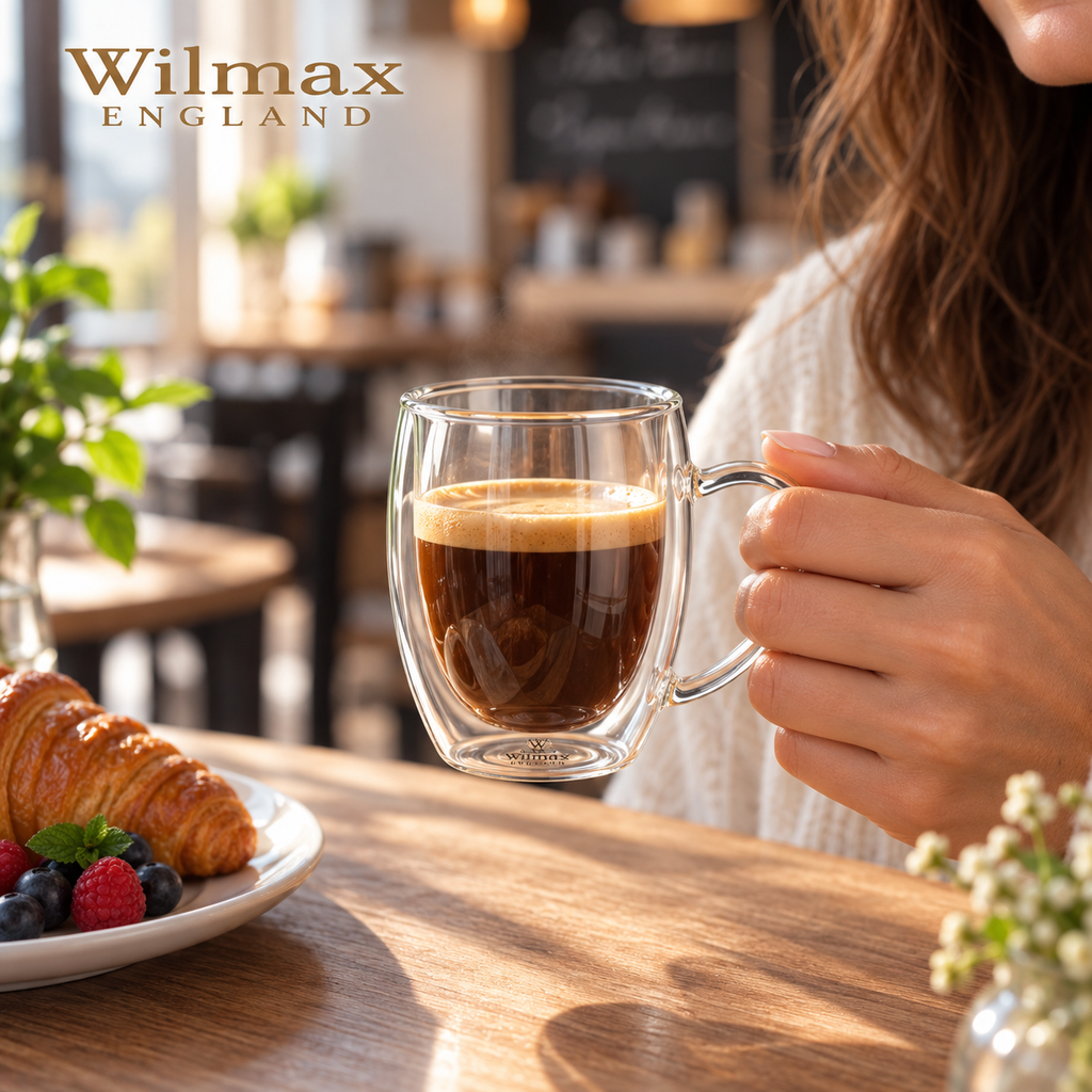 Wilmax Doppelwandiges Glas 250 ml Transparent