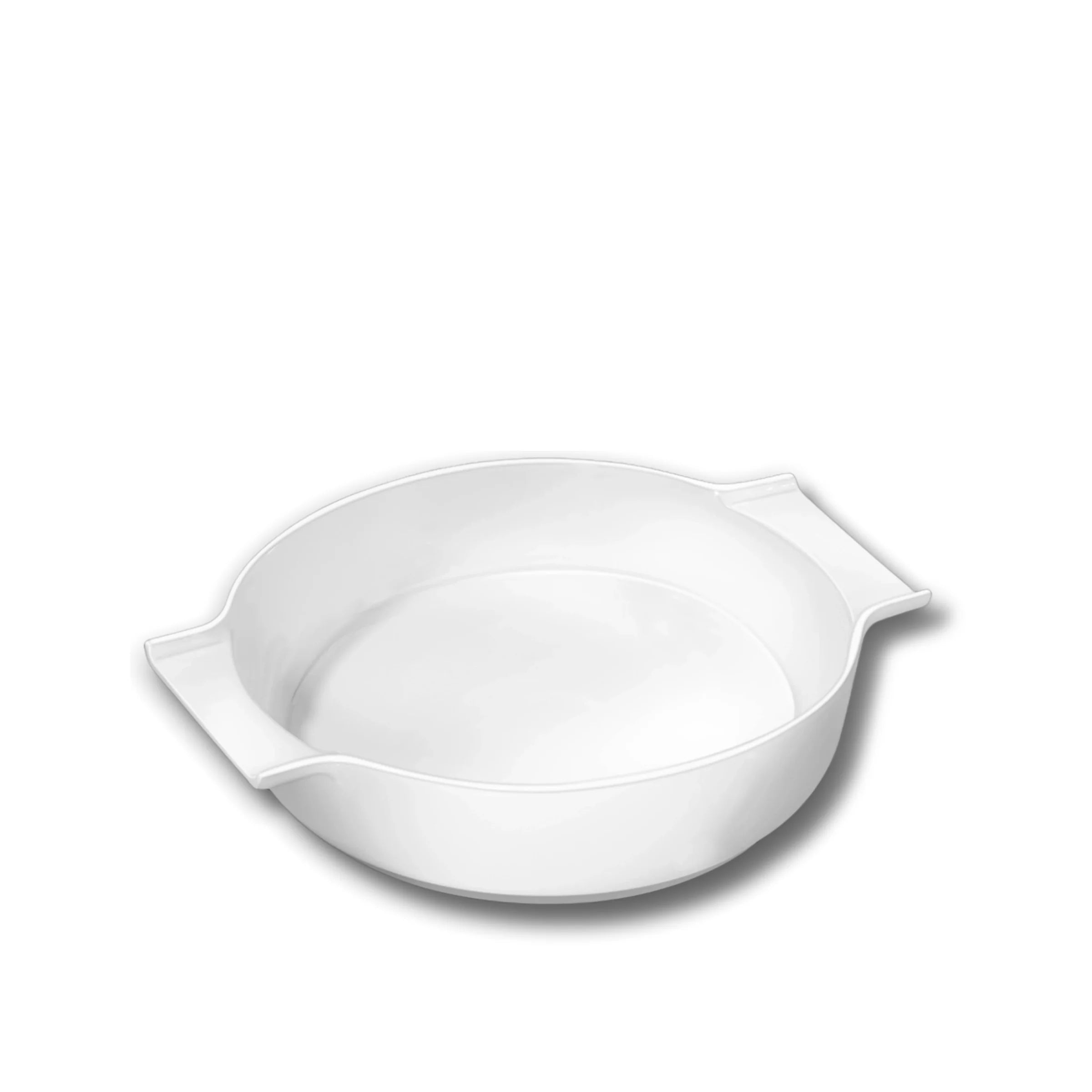 Wilmax Auflaufform mit Griffen 650 ml Weiß aus Porzellan
