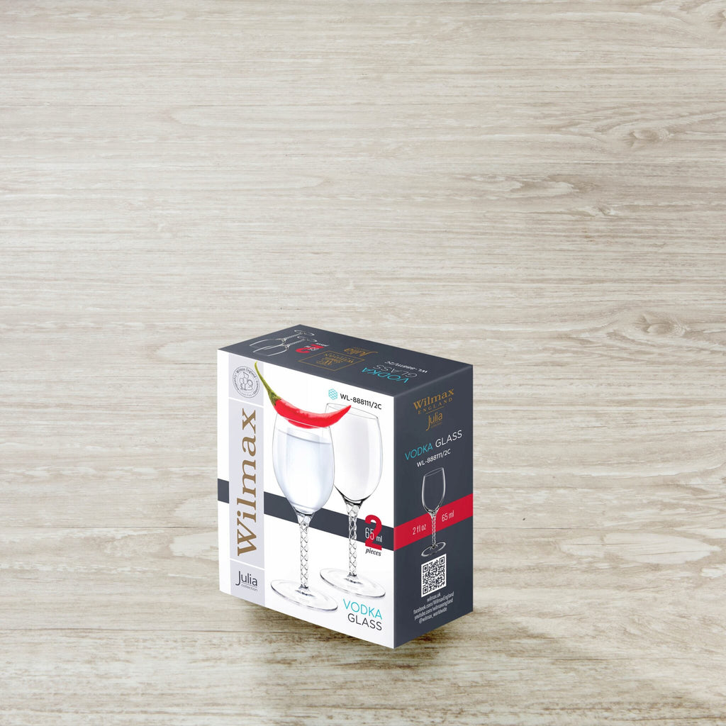 Wilmax Likörglas 65 ml Kristallglas Transparent 2er Set WL-888111/2C