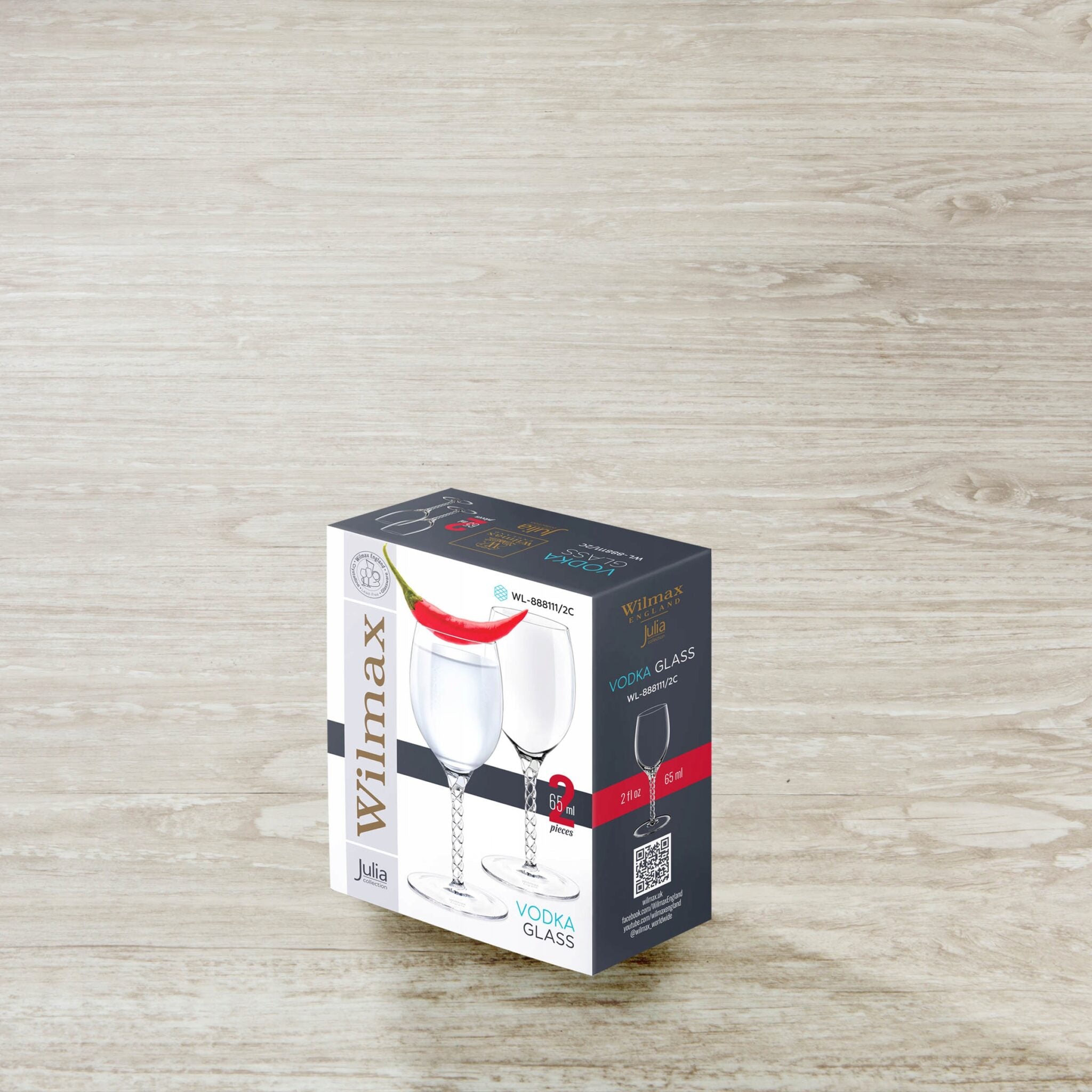 Wilmax Likörglas 65 ml Kristallglas Transparent 2er Set WL-888111/2C