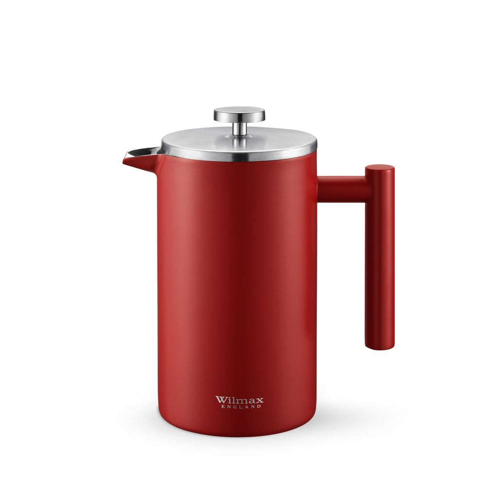 Wilmax French Press 1000 ml aus Edelstahl