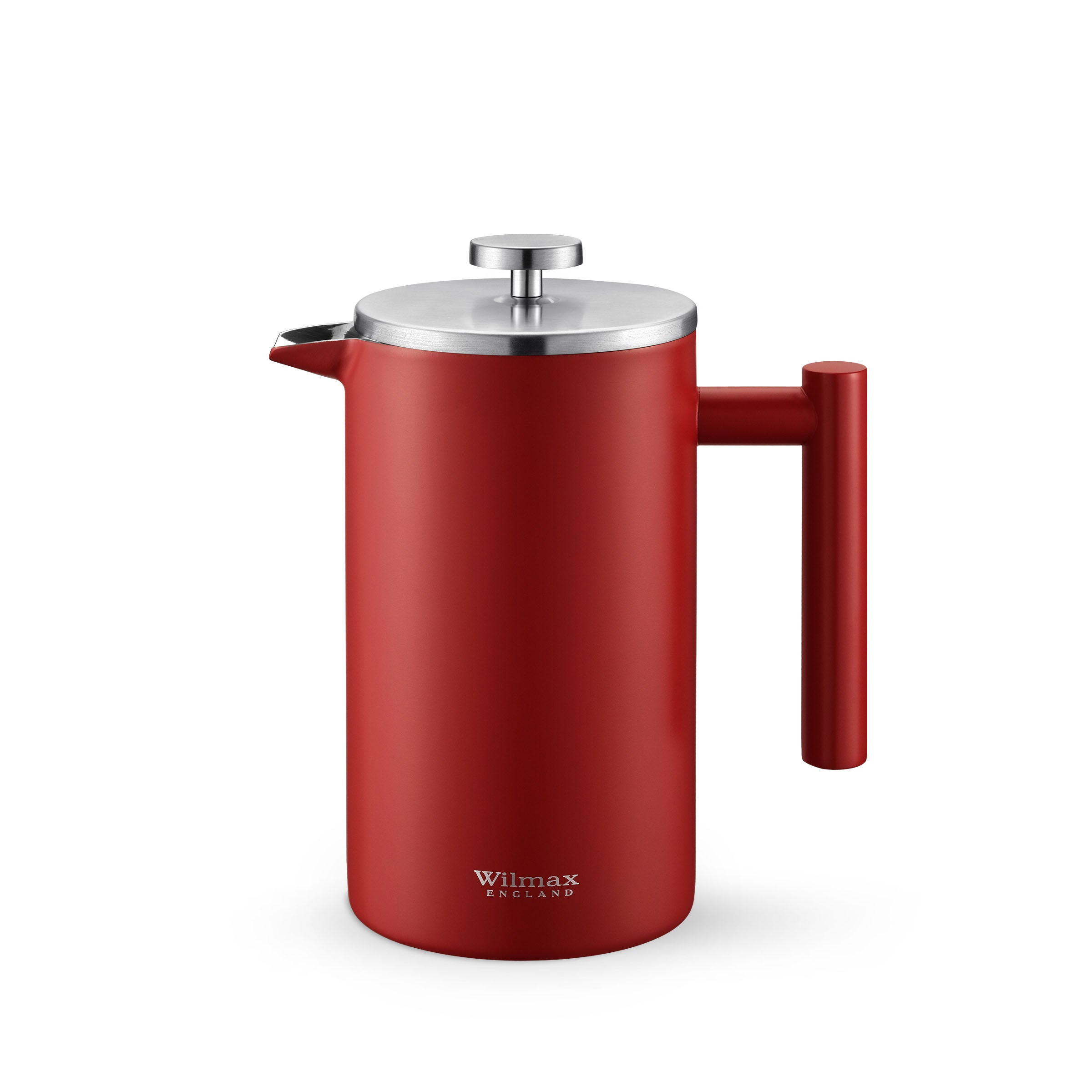 Wilmax French Press 1000 ml aus Edelstahl