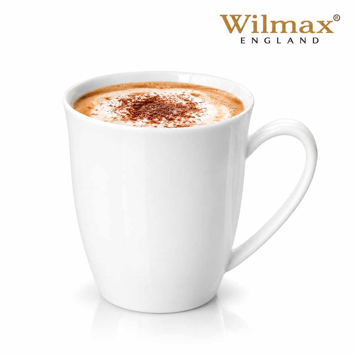 Wilmax Tasse 380 ml Weiß aus Porzellan
