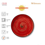 Wilmax Teller 28 cm Rot aus Porzellan