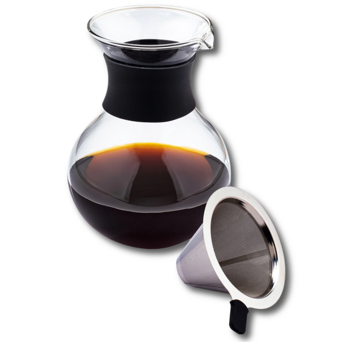 Wilmax Kaffeedekanter 950 ml Transparent aus Borosilikatglas