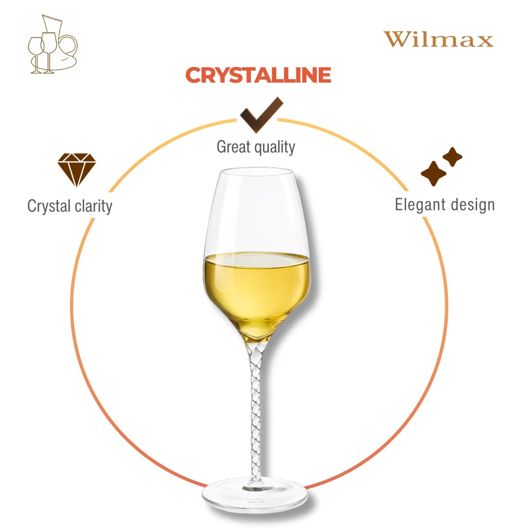 Wilmax Weinglas 800 ml 2er-Set Transparent aus Wilmax Crystalline-Serie