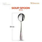 Wilmax Suppenlöffel 18 cm Edelstahl 2er Set WL-999220/2B