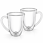 Wilmax Doppelwandige Tasse 250 ml 2er-Set Transparent