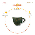 Wilmax Tasse 75 ml Grün aus Porzellan