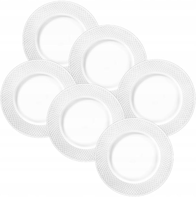 Wilmax Teller 18 cm 6er-Set Weiß aus Porzellan