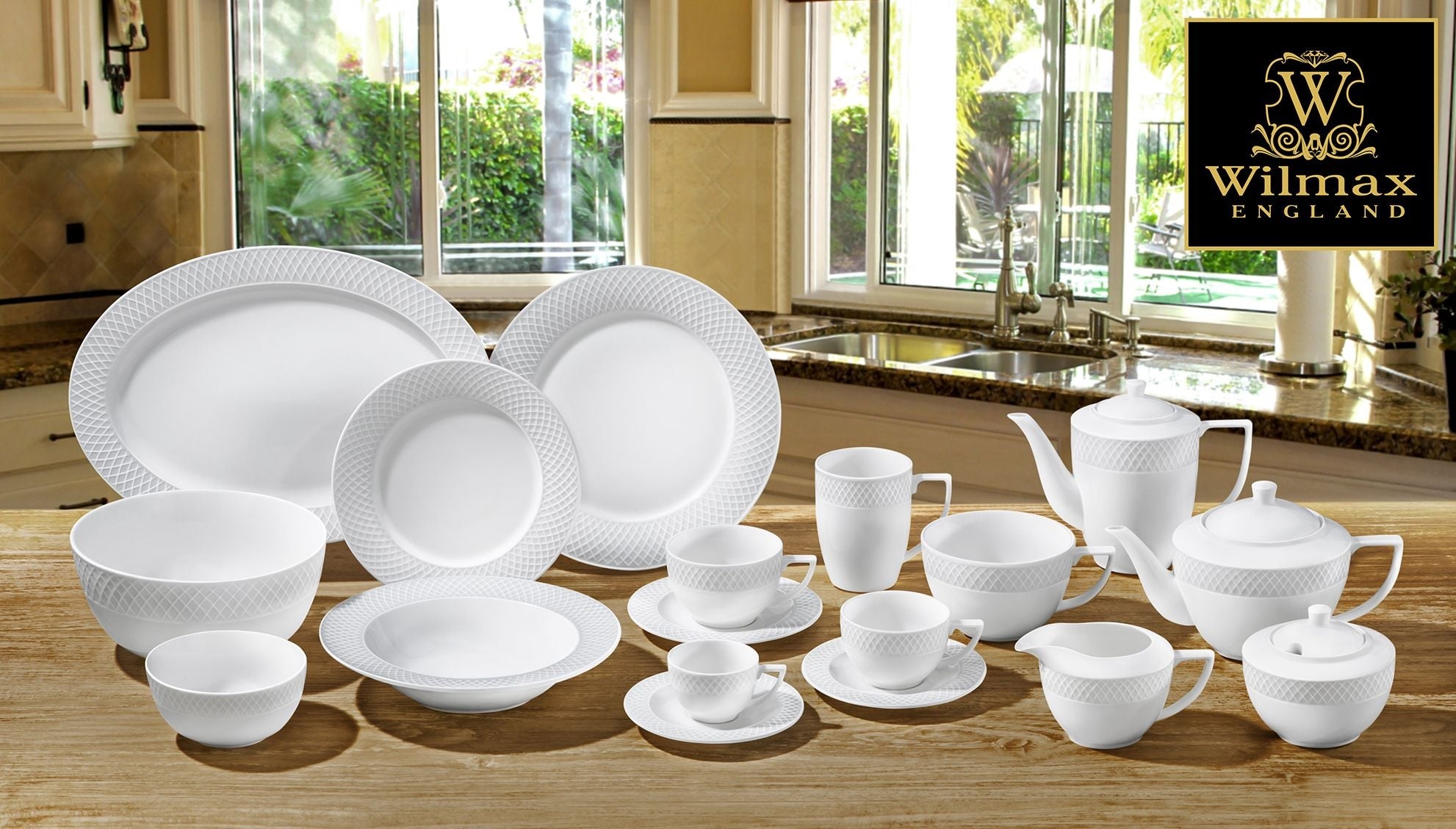 Wilmax Porzellan Dessertteller, 20 cm, WL-880101102/A