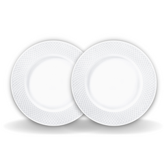 Wilmax Speiseteller 25,5 cm Weiß Porzellan 2er Set WL-880101/2C