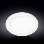 Wilmax Servierplatte oval 35x25 cm Weiß Porzellan Diamond WL-880101117/A