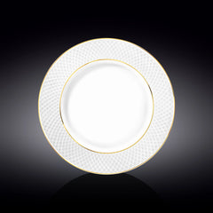 Wilmax England Speiseteller mit Goldlinien, 28 cm, Porzellan, WL-880102106/A