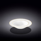 Wilmax Tiefer Teller 22,5 cm Weiß Porzellan mit Goldrand WL-880102303/A