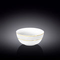 Wilmax Schale 12 cm Weiß Porzellan mit Goldrand WL-880102366/A