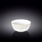Wilmax Schale 12 cm Weiß Porzellan mit Goldrand WL-880102366/A
