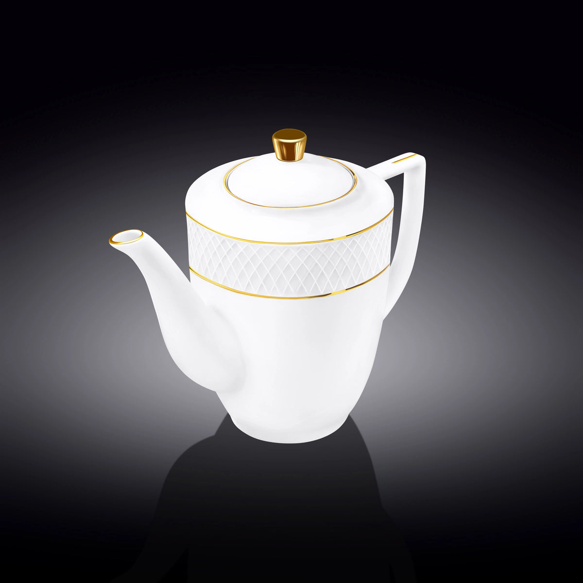 Wilmax Kaffeekanne mit Goldverzierung – 750 ml – Elegantes Design–WL-880102458/A