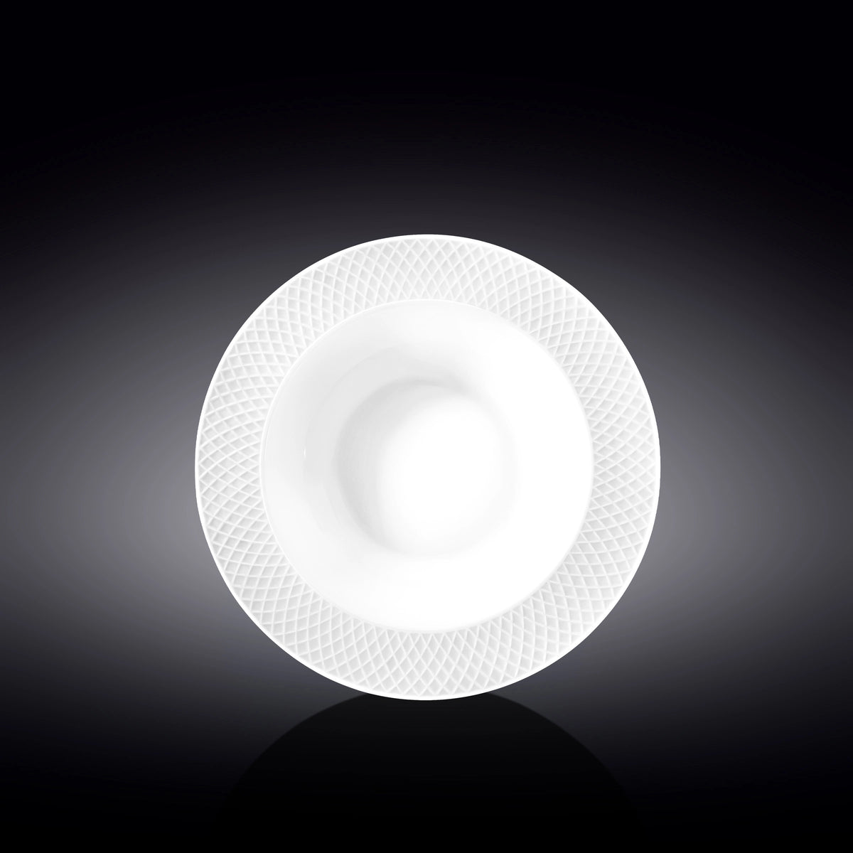 Wilmax Tiefer Teller 22,5 cm Weiß Porzellan 6er Set WL-880102/6C