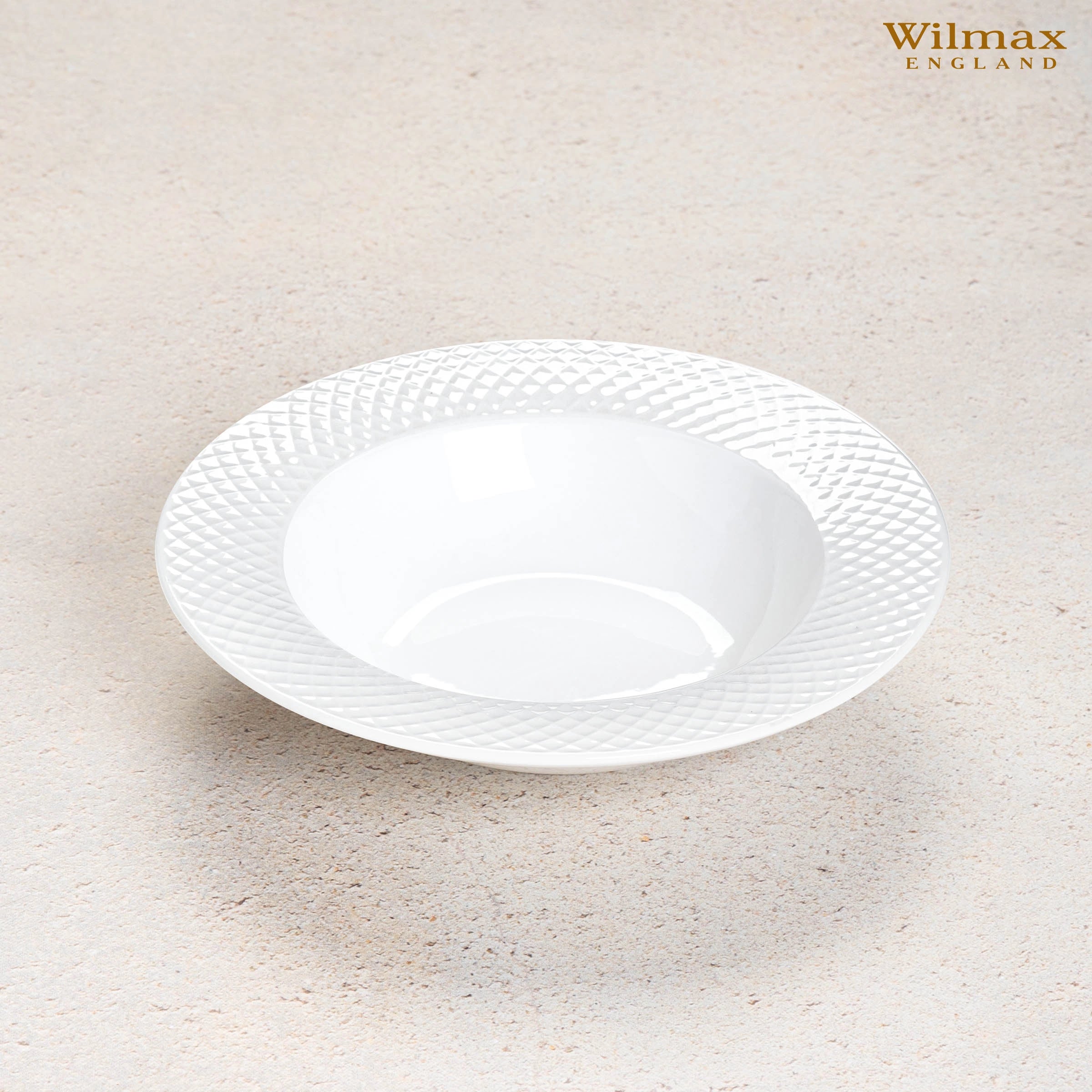Wilmax England Tiefer Porzellan-Teller 22.5 cm – WL-880101303/A