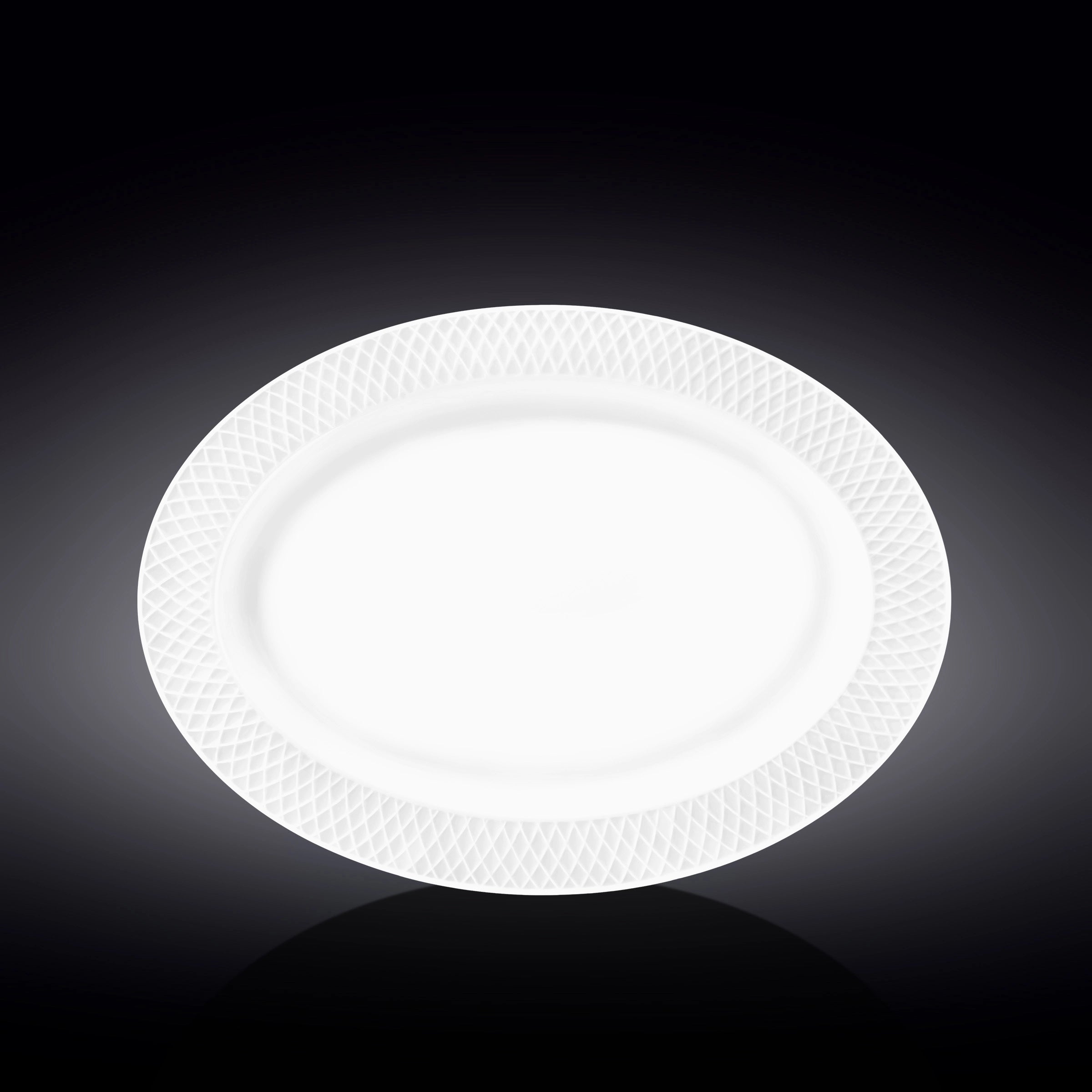 Wilmax Servierplatte oval 35x25 cm Weiß Porzellan WL-880103/1C