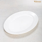 Wilmax Servierplatte oval 35x25 cm Weiß Porzellan WL-880103/A