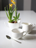 Wilmax Zuckerdose und Milchkännchen Set Weiß Porzellan WL-995024/2C