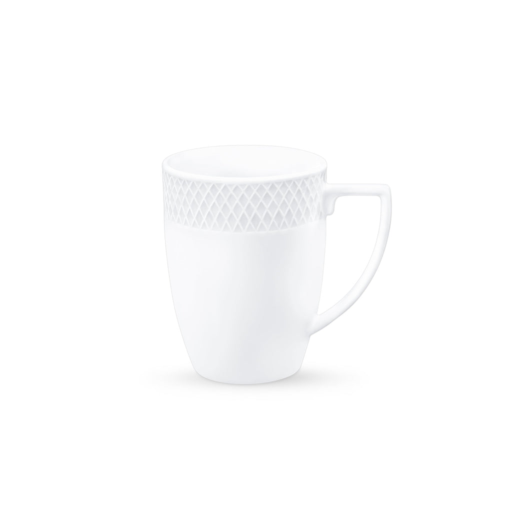 Wilmax Tasse 350 ml 2er-Set Weiß aus Porzellan