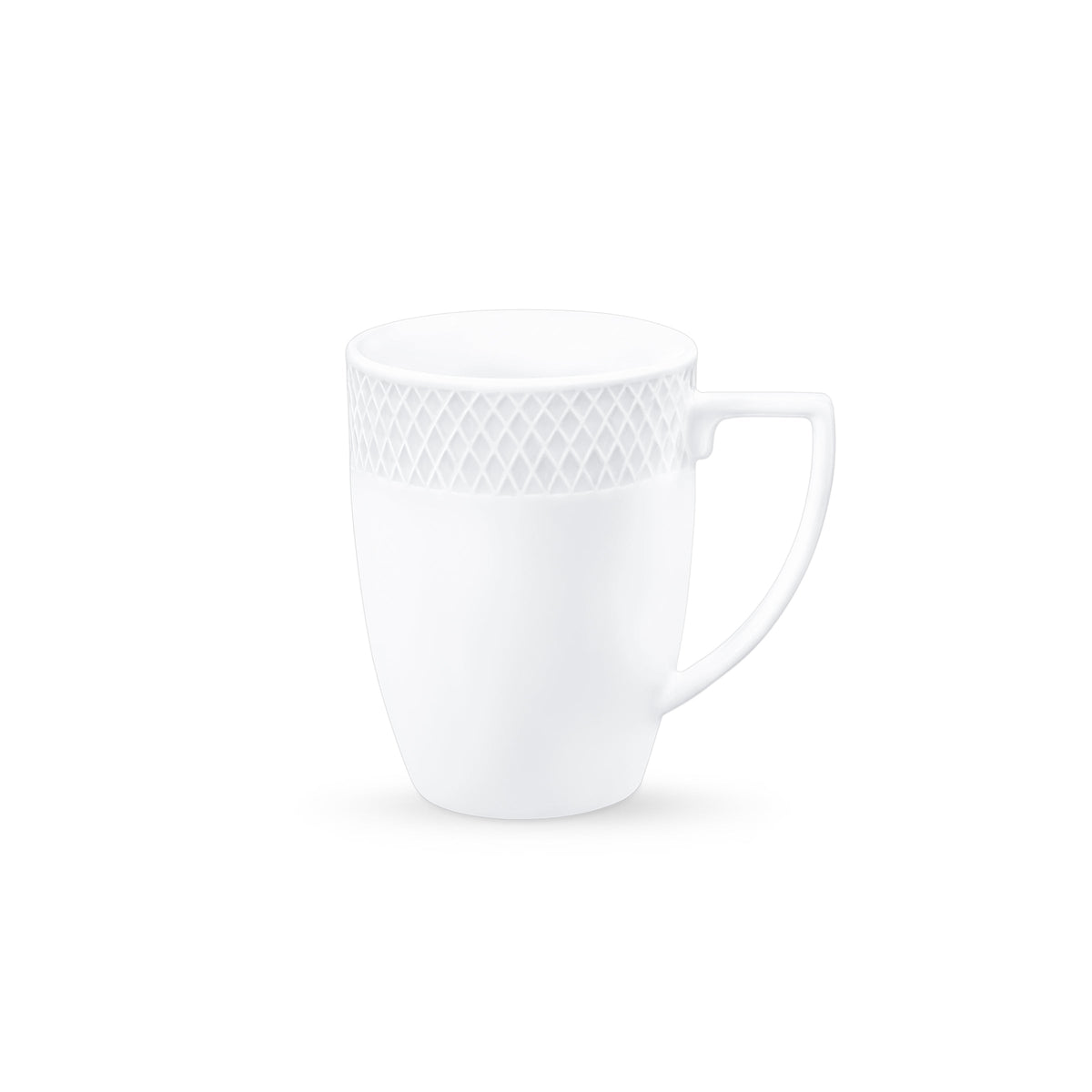 Wilmax Tasse 350 ml 2er-Set Weiß aus Porzellan
