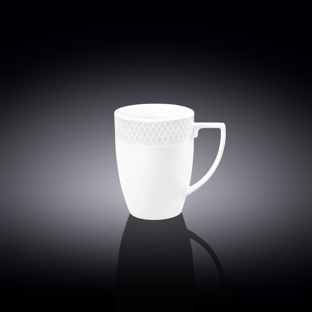 Wilmax Tasse 350 ml 2er-Set Weiß aus Porzellan