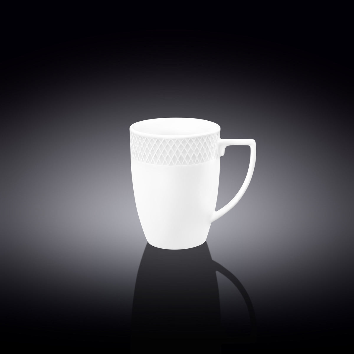 Wilmax Tasse 350 ml 2er-Set Weiß aus Porzellan