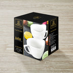 Wilmax Jumbo Tasse 500 ml Weiß Porzellan 2er Set WL-880109/2C