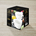 Wilmax Jumbotasse 500 ml 2er-Set Weiß aus Porzellan