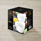 Wilmax Jumbotasse 500 ml 2er-Set Weiß aus Porzellan