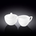 Wilmax Zucker & Sahne Set 2-teilig Weiß Porzellan WL-880112/2C