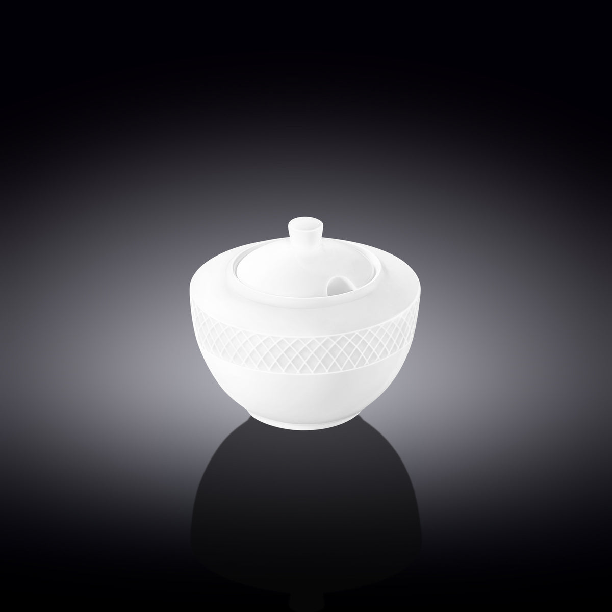 Wilmax Porzellan Zuckerdose mit Deckel – WL-880115/A