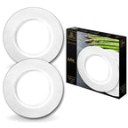 Wilmax Teller 28 cm 2er-Set Weiß aus Porzellan