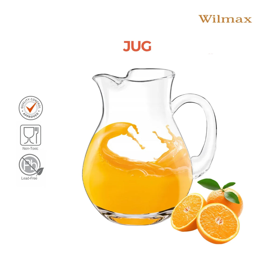 Wilmax Krug 1000 ml Transparent aus Wilmax Crystalline-Serie