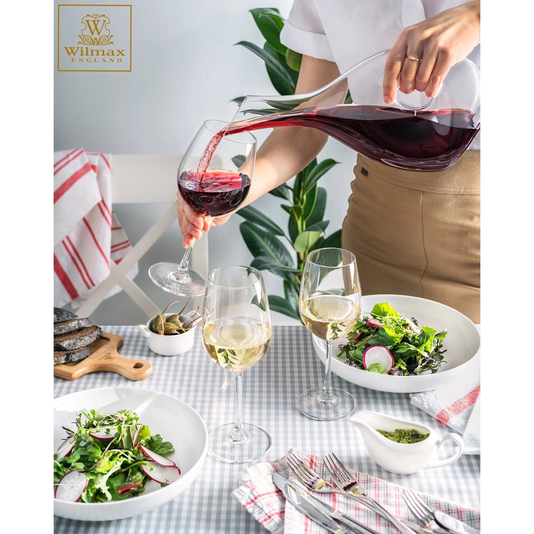 Wilmax Weinglas Kristallglas 600 ml 6er-Set WL-888014/6A