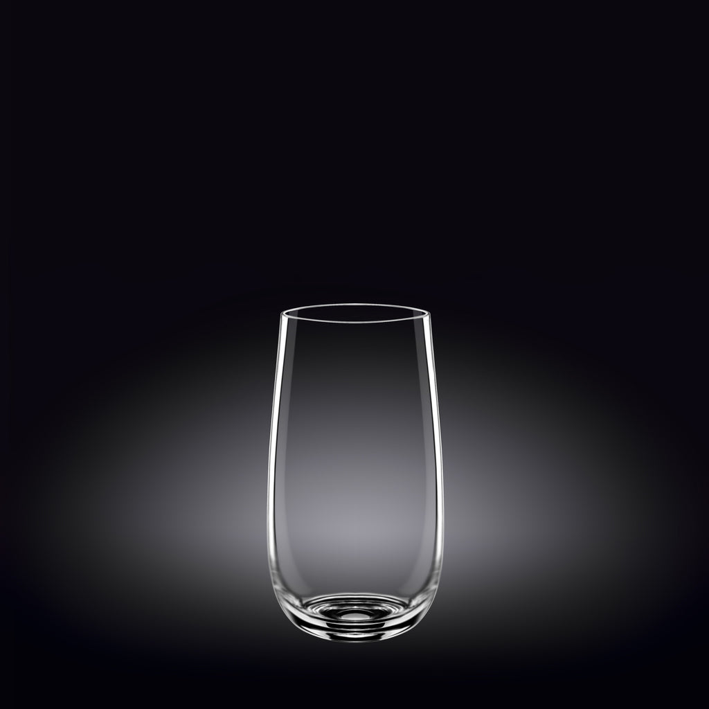 Wilmax Longdrinkglas 540 ml Kristallglas Transparent 6er Set WL-888022/6A