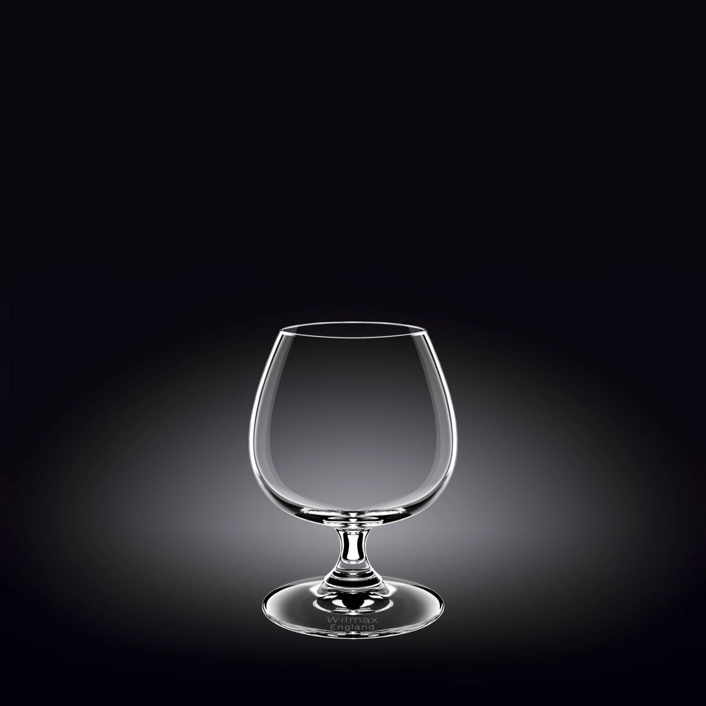 Wilmax Cognacglas 410 ml Kristallglas Transparent 6er Set WL-888025/6A